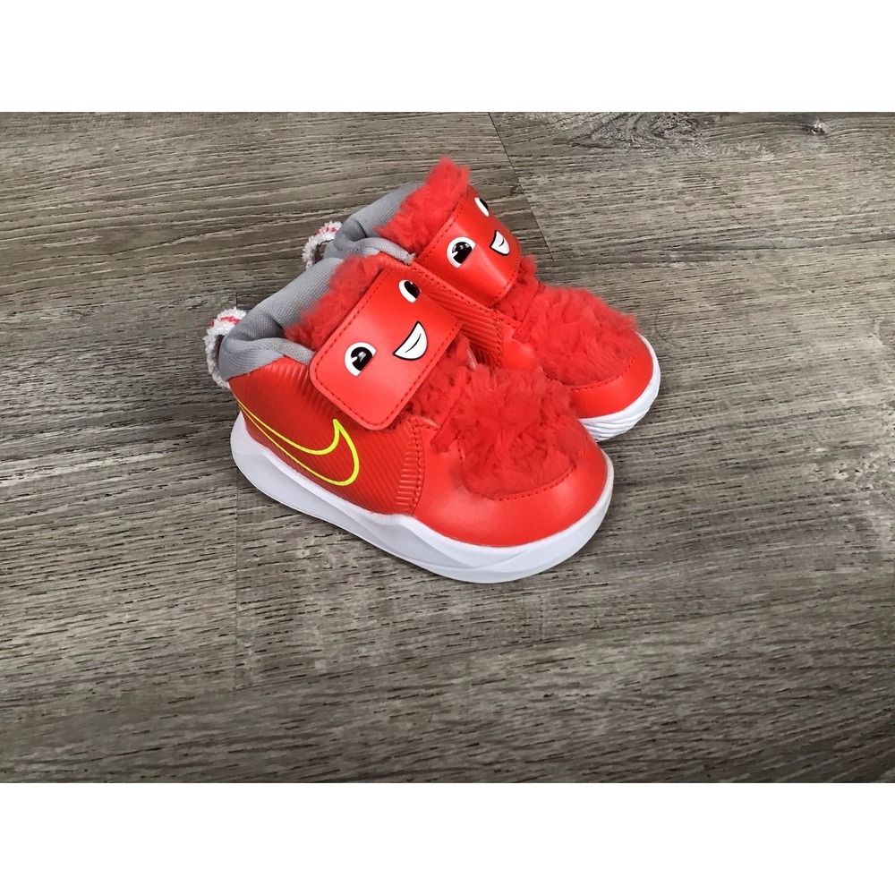 Nike CT4066-600 Team Hustle 9 D LIL Sneaker Toddler Shoes Red Monsters Size 6C